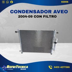 Condensador Aveo 2004-09 Con Filtro